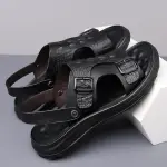 Men's Palm Sandals Shoes Comfortable Soft Sole Casual Black